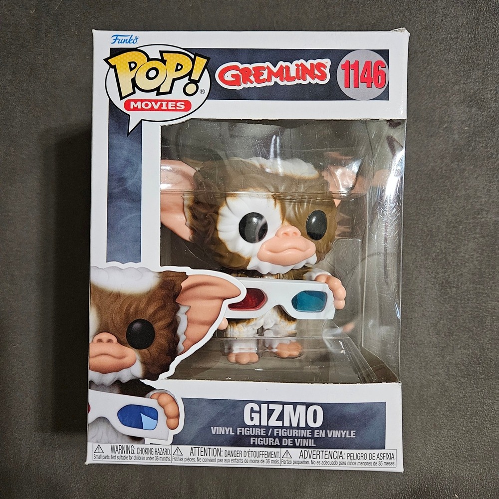 Funko Pop Movies Gremlins Gizmo with 3D Glasses 1146 Vinyl‎ Figure 80s Horror